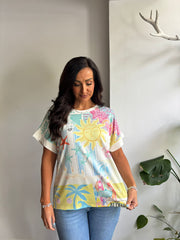 White Sun Kissed Shores Tee Raydeen