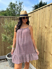 Chocolate Striped Dress Trinity