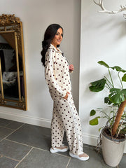 Cream Polka Dot Tracksuit Darla