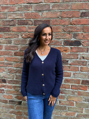 Navy Soft Knit Cardi Kesha
