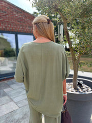 Khaki Sequin Star Co-Ord Taryn