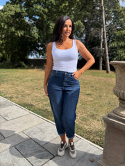 Denim Barrel Leg Jeans