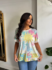 White Sun Kissed Shores Tee Raydeen