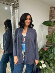 Denim Scenic Layered Cardi Zoe