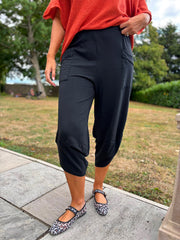 Black Barrel Leg Joggers Clarice