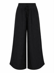 Black Wide Leg Pull on Silvia Trousers
