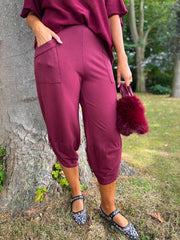 Wine Barrel Leg Joggers Clarice