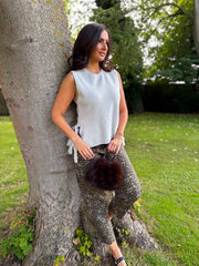 Stone Tie Detail Knitted Tank Lola