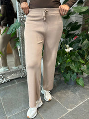 Camel Knitted Trousers Chloe