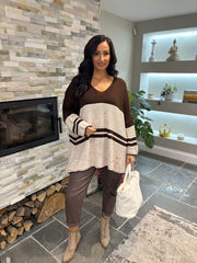 Chocolate Block Stripe Jumper Bethany