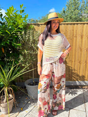 Stone Crochet Loose Knit Gia