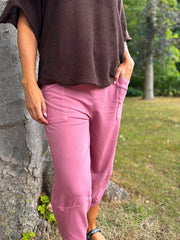 Rose Barrel Leg Joggers Clarice