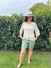 Stone Crochet Lace Two Piece Mariah