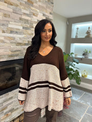 Chocolate Block Stripe Jumper Bethany