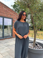 Charcoal Two Piece Trouser Set Sara