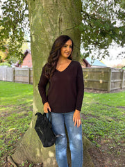 Black Embellished Soft Knit Francine