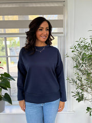 Navy Essential Sweatshirt Angela