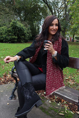 Black Double-Breasted Short Coat