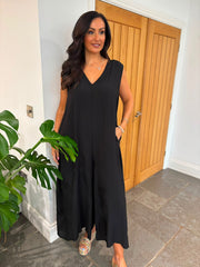 Black Wide Leg Jumpsuit Kaylee