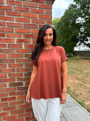 Rust Tee Frances