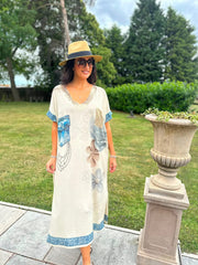 Mixed Graphic Shimmer Dress Harriet