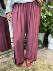 Wine Tina Trousers