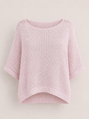 Pink Sequin Sparkle Knit Sabrina