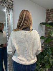 Stone Back Detail Knit Top Billie