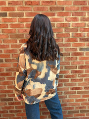 Denim Watercolour Shimmer Top Freya