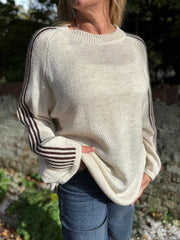 Stone Designer Inspired Stripe Knit Yvonne