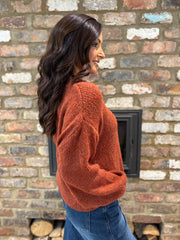 Rust Scarf Accent Jumper Amanda
