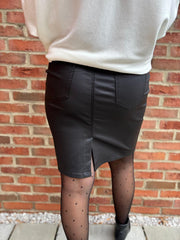 Black Coated Skirt