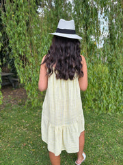 Lemon Striped Sun Dress Danielle