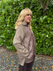 Mocha Quilted Jacket Eden