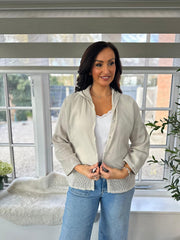 Stone Bubble Cotton Hooded Jacket Hayley
