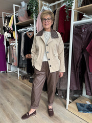 Stone Cropped Trench Coat