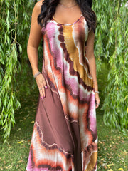 Chocolate Marble Tide Dress Odette