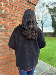 Black Fleece Button Jacket Farah