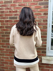 Stone Striped Trim Knit Ophelia