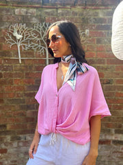 Multicolour Geometric Neck/ Head Scarf