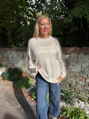 Stone Designer Inspired Stripe Knit Yvonne