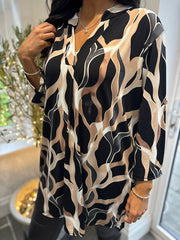 Black Patterned Tunic Gloria