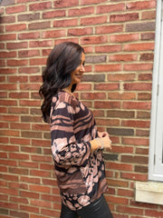 Chocolate Animal Ombre Top Trisha