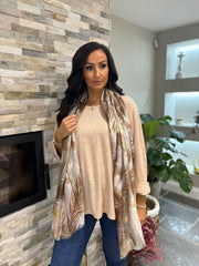 Oatmeal Marl Two Piece Fine Knit Danni