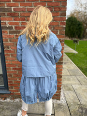 Light Blue Premium Hooded Mac Clementine