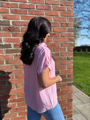 Pink Scarf Top Hilary