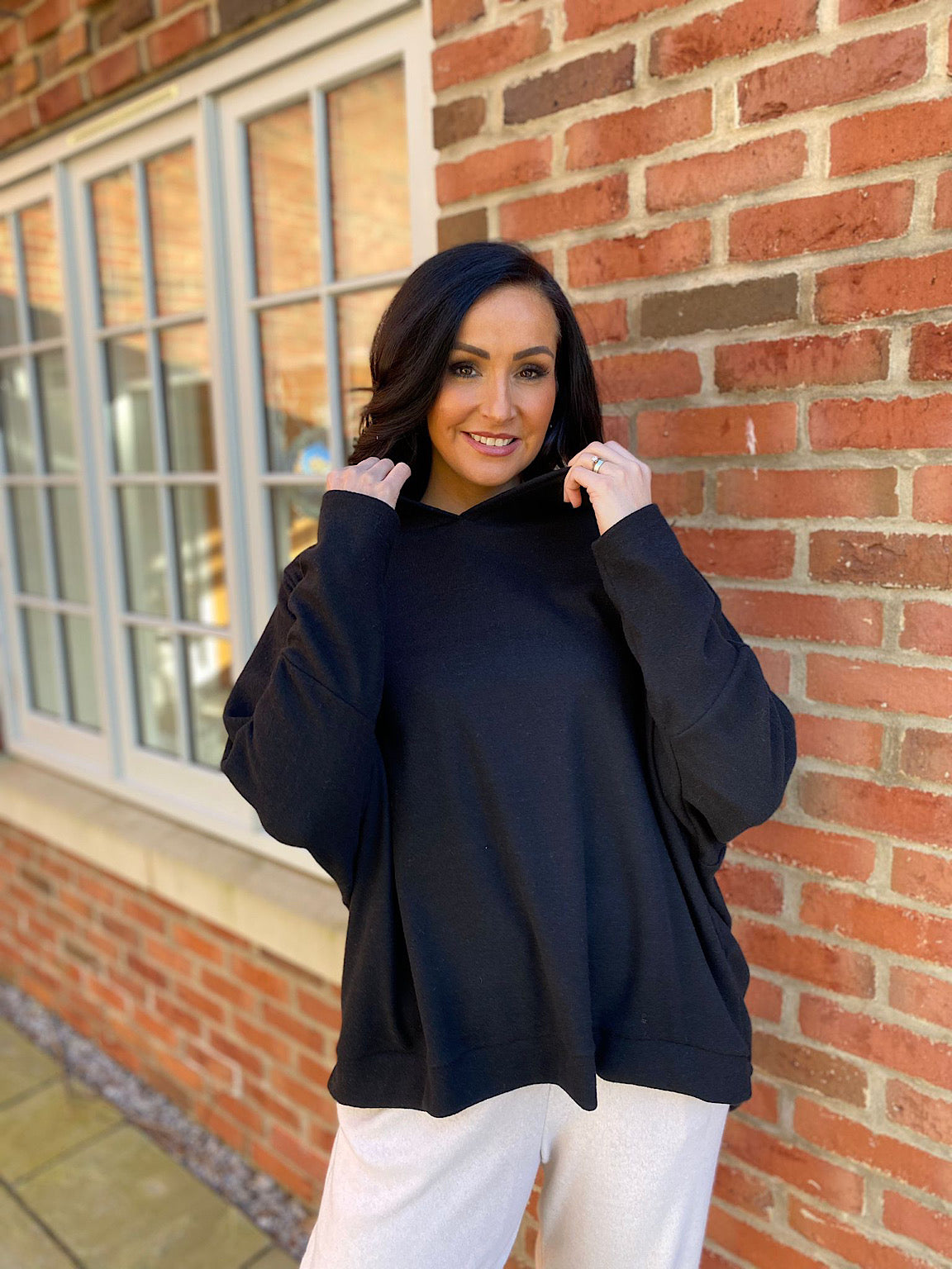 Soft on sale knit hoodie