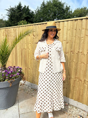 Stone Polka Dot Co-Ord Set Beverly