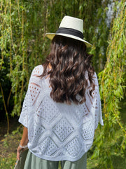 White Diamond Knit Matilda