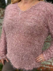 Pink Eyelash Knit Marilyn